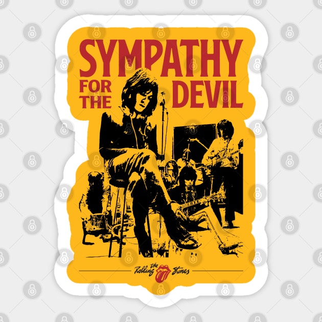 Sympathy For The Devil Sticker by Chewbaccadoll